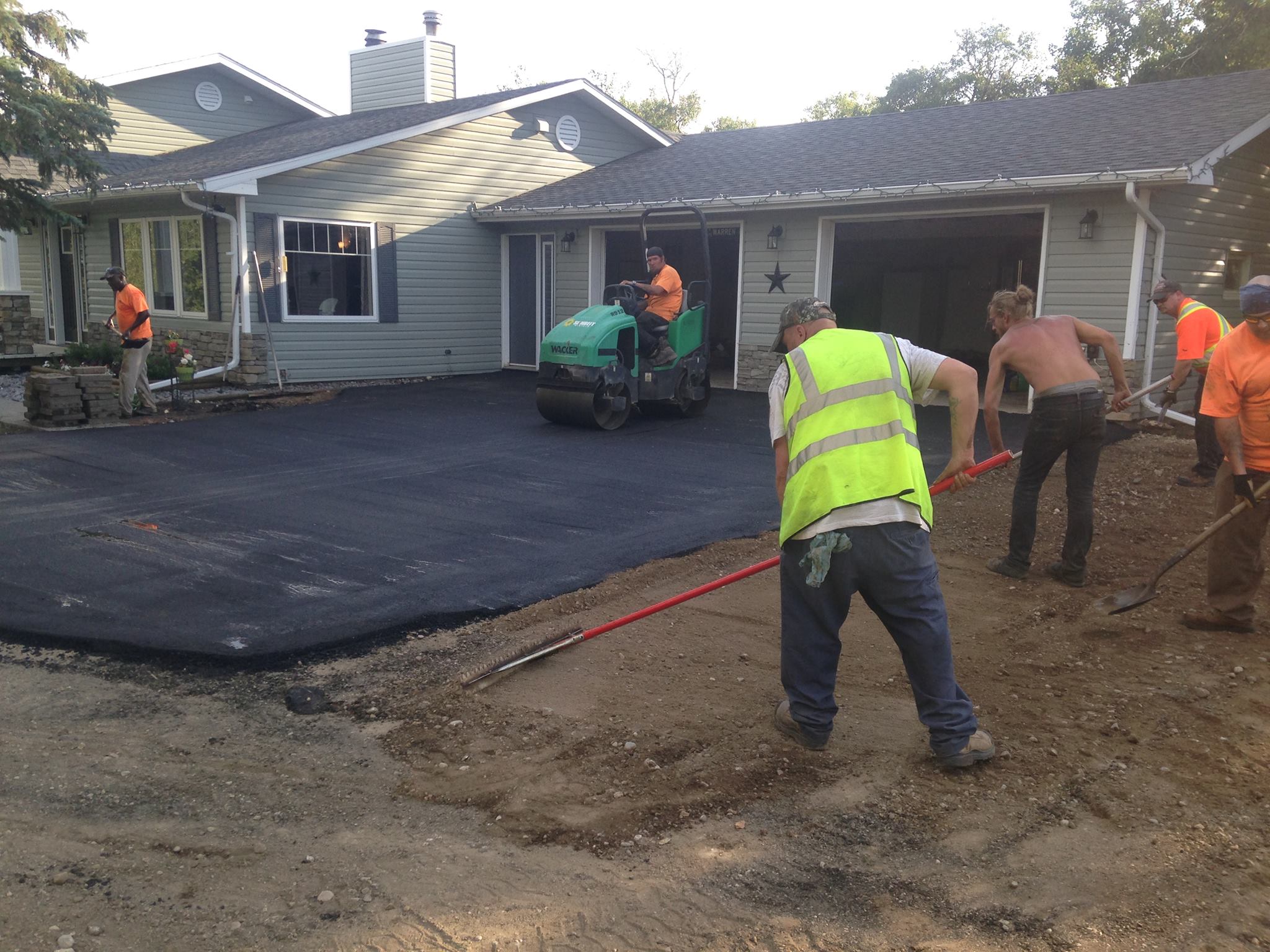 Asphalt jobsite