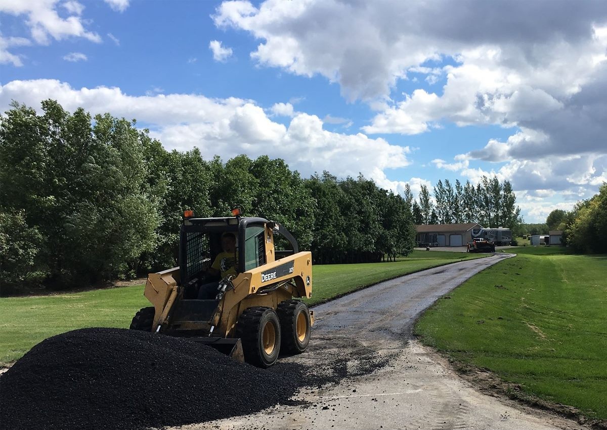 Saskatchewan asphalt road
